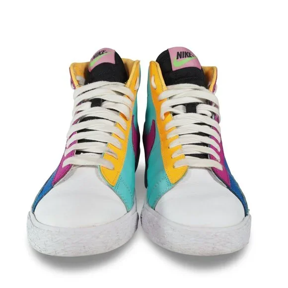 Nike Blazer Mid GS Aurora Purple Orange Youth 6 Women's 7.5 CZ9441-400 Color - Picture 3 of 11
